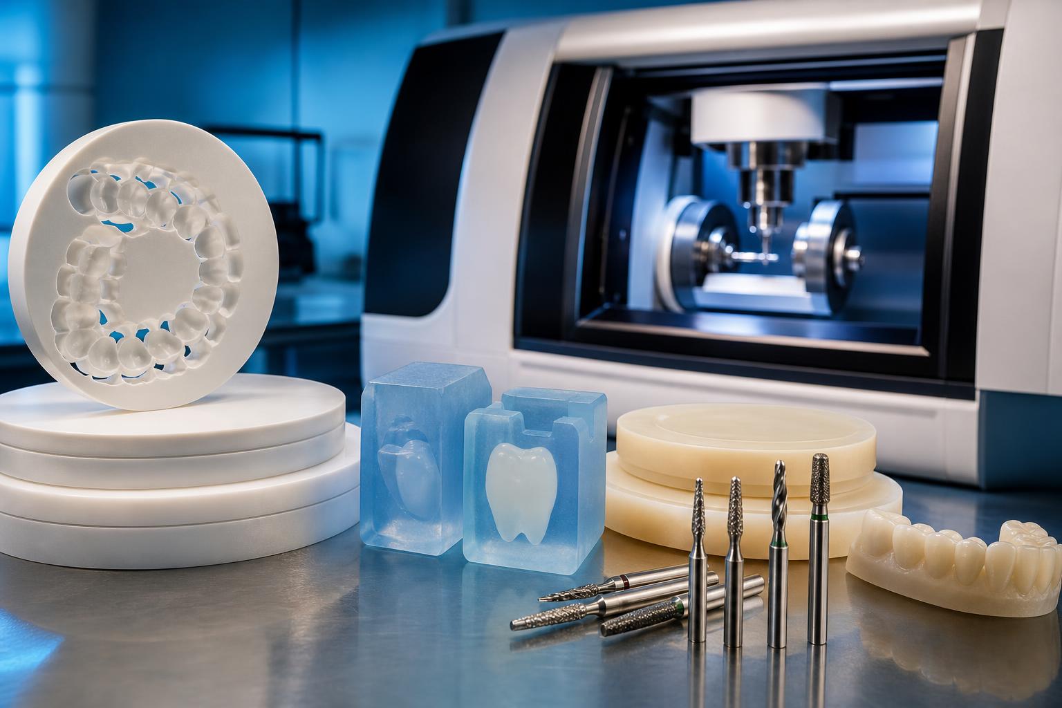 Materiais de fresagem odontológica: zircônia, dissilicato, PMMA e como escolher sem errar
